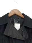 Vorschaubild 2 von Trenchcoat Damen Gr. 36/S Schwarz Uni Klassisch Langarm Knopf