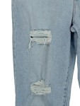 Vorschaubild 4 von LEVI STRAUSS & CO. Damen High Waist Mom Jeans W27/36 S Blau Destroyed