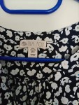 Vorschaubild 7 von LIA FOL Damen Bluse Gr. 54 Blau Weiß Blumenmuster Ärmellos Top