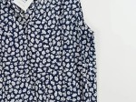 Vorschaubild 6 von LIA FOL Damen Bluse Gr. 54 Blau Weiß Blumenmuster Ärmellos Top