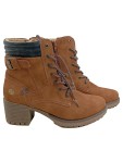 Vorschaubild 1 von Damen Stiefel Schnürstiefel Braun Gr. 39 Casual mit Absatz