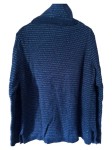 Vorschaubild 2 von Damen Pullover Rollkragen Blau Melange Strick Freizeit Gr. UNI