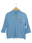 Vorschaubild 1 von Damen Poloshirt 46;3XL Blau 3/4-Arm Casual
