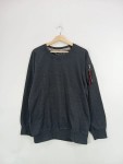 Vorschaubild 2 von Herren Sweatshirt Grau XL Baumwolle Casual Langarm