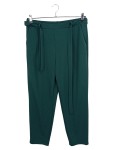 Vorschaubild 1 von Damen Hose Stoffhose Anzughose L W32 Grün Business Bindegürtel