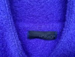 Vorschaubild 2 von Damen Wolljacke Blau Gr. M Doppelreiher Modern Kurzjacke