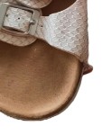 Vorschaubild 5 von Campanella Damen Pantoletten Gr. 40/41 Weiß Schlangenmuster Leder