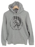 Vorschaubild 1 von Kapuzenpullover Herren Grau Gr. 50/L Baumwolle Polyester Logo-Print
