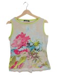 Vorschaubild 1 von Damen Top Shirt Blumenmuster Gr. 40/L Mehrfarbig Feminin