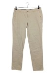 Vorschaubild 1 von Stoffhose Damen Beige Gr. W32/40/L Baumwolle Uni Casual Freizeit Logo L30