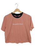 Vorschaubild 1 von T-Shirt Damen Gr. 38/M Rosa Polyester Logo-Print Sportlich