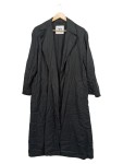 Vorschaubild 1 von Klassischer Mantel Damen Schwarz Gr. 40/L Lyocell Uni Langarm Ungefüttert