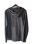 Vorschaubild 2 von Herren Sweatjacke Kapuze Grau L Baumwolle Sportlich Melange