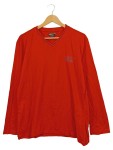 Vorschaubild 1 von Langarmshirt Herren Gr. 50/L Rot Baumwolle Uni Casual Freizeit