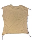 Vorschaubild 2 von T-Shirt Kinder Beige Gr. 140 Baumwolle Casual Kurzarm Ohne Verschluss