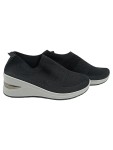 Vorschaubild 1 von Damen Slipper Gr. 41 Schwarz Casual Slip-On Keilabsatz Bequem