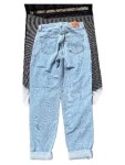 Vorschaubild 7 von LEVI STRAUSS & CO. Damen High Waist Mom Jeans W27/36 S Blau Destroyed