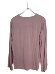 Vorschaubild 2 von Damen Hemdbluse Rosa Gr. 40 L Casual Viskose Langarm