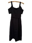 Vorschaubild 2 von Damen Sommerkleid Gr. 32/XXS Grau Elegant Cold Shoulder