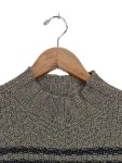 Vorschaubild 2 von Damen Pullover gestreift Rollkragen Grau Gr. 36/S