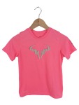 Vorschaubild 1 von Kinder Sport Shirt T-Shirt Nadal Logo Pink Gr. 147 Polyester Dri-Fit