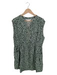 Vorschaubild 1 von Damen Freizeitkleid Grün Tierdruck Casual Gr. 42;XL
