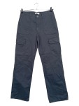 Vorschaubild 1 von Cargohose Damen Grau Gr. W31/40/L Baumwolle Uni Casual Freizeit Knopf 40 cm