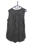Vorschaubild 2 von LIA FOL Damen Bluse Gr. 54 Blau Weiß Blumenmuster Ärmellos Top