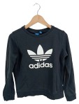 Vorschaubild 1 von Damen Sweatshirt Schwarz Gr. 32/XXS Trefoil Logo Sportlich