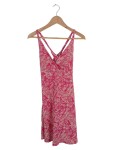Vorschaubild 1 von Damen Sommerkleid Gr. 38/M Pink Casual Blumenmuster