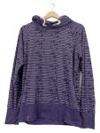 Vorschaubild 1 von Damen Kapuzenpullover Gr. 40/L Lila Gestreift Casual