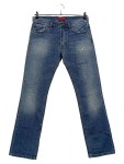 Vorschaubild 1 von Jeans Straight Leg Herren Blau Gr. W32/48/M Baumwolle Uni Casual Logo Knopf