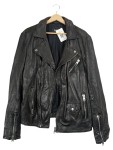 Vorschaubild 1 von Lederjacke Damen Gr. 38 Schwarz Modern Biker Style Echtleder