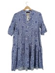 Vorschaubild 1 von Damen Sommerkleid Gr. 40/L Blau gemustert Casual