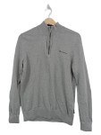Vorschaubild 1 von Pullover Herren Gr. 46/S Grau Baumwolle Uni Casual Langarm