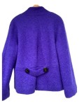 Vorschaubild 3 von Damen Wolljacke Blau Gr. M Doppelreiher Modern Kurzjacke