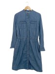 Vorschaubild 1 von Jeanskleid Damen Gr. 38/M Blau Baumwolle Lyocell Uni Casual Freizeit
