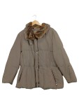 Vorschaubild 1 von Steppjacke Damen Beige Gr. 44/XXL Polyester Polyamid Uni Casual