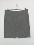Vorschaubild 2 von Damen A-Linienrock Grau Wolle Gr. 42;XL
