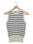 Vorschaubild 1 von Damen Pullunder Weste gestreift Maritim Beige Gr. 36/S