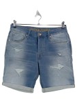 Vorschaubild 1 von Herren Jeans Shorts M W32 Blau Distressed Casual Denim