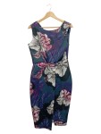 Vorschaubild 1 von Damen Etuikleid Gr. 42 XL Mehrfarbig Floral Elegant Business