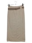 Vorschaubild 1 von Bleistiftrock Damen Gr. 34/XS Beige Polyester Uni Business Reißverschluss