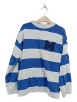 Vorschaubild 1 von Pullover Kinder Blau Gr. 134 Baumwolle Gestreift Casual Langarm