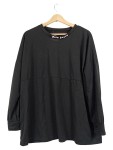 Vorschaubild 1 von Langarmshirt Herren Schwarz Gr. 54/XXL Uni Streetwear Casual Logo