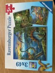 Vorschaubild 2 von Puzzle 3x49 Teile Dinosaurier Kinder ab 5 Jahren NEU