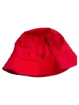 Vorschaubild 1 von Herren Bucket Hat Rot Gr. S Baumwolle Freizeit Fischerhut Logo