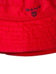 Vorschaubild 2 von Herren Bucket Hat Rot Gr. S Baumwolle Freizeit Fischerhut Logo