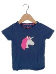 Vorschaubild 1 von T-Shirt Kinder Blau Gr. 122 Baumwolle Tiermotive Charmant Kurzarm