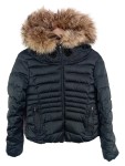 Vorschaubild 1 von Damen Steppjacke Daunenjacke Pelzkragen Schwarz Gr. 36/S Casual Outdoor